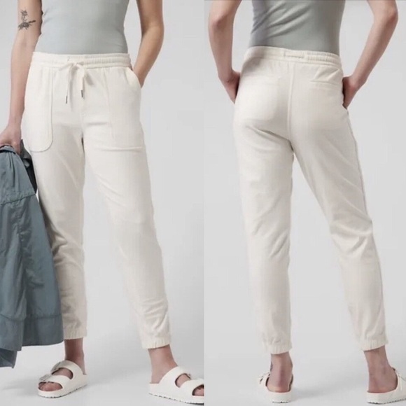 Athleta Pants - ATHLETA Farallon Jogger Size XL White Magnolia #988043 Athleisure Travel. 21